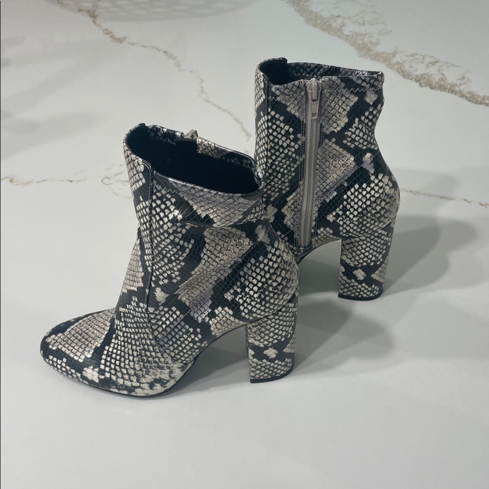 Aldo Snakeskin Pattern Ankle Boots | 6 - Picture 3 of 9